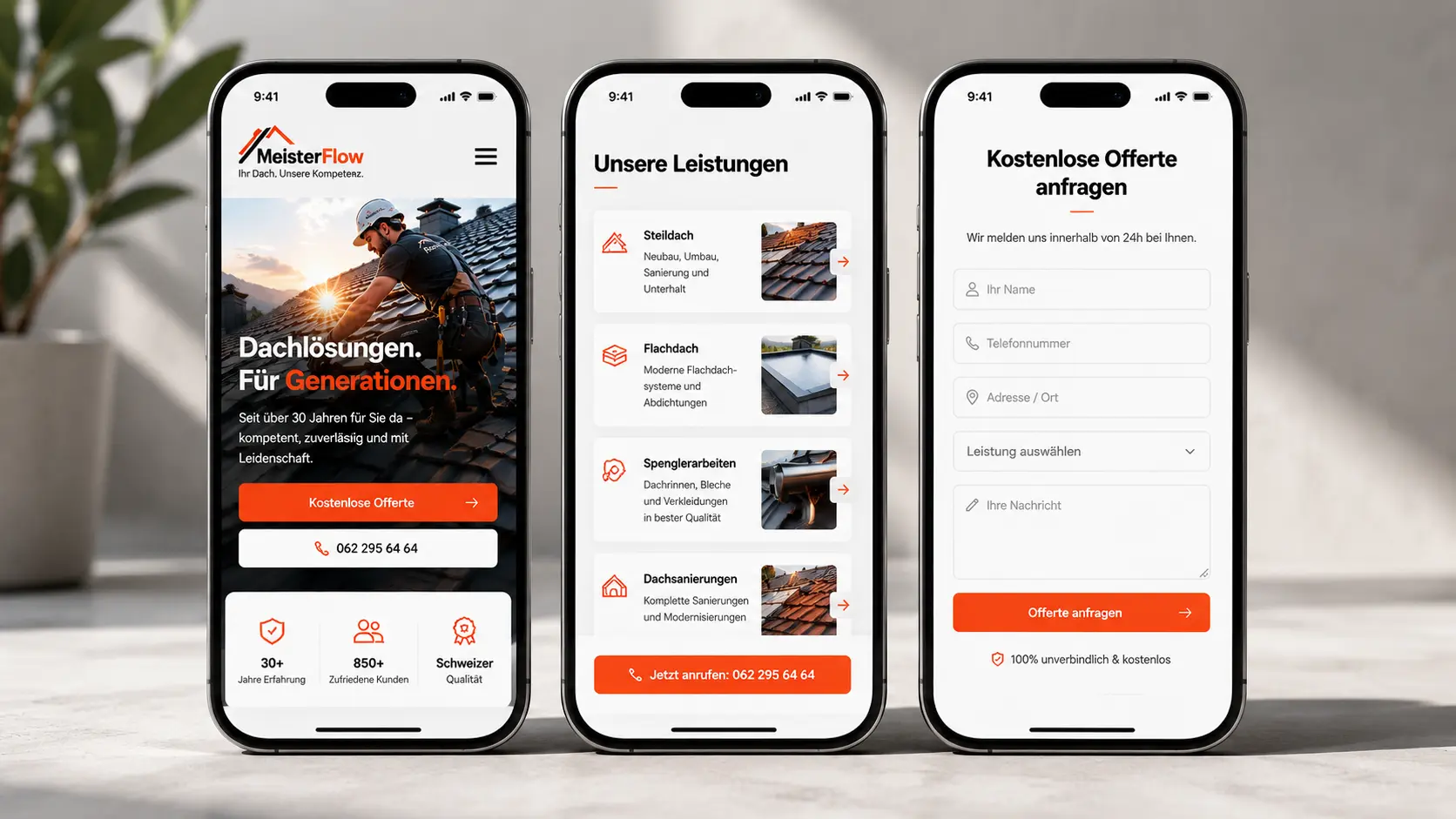 Optimierte Website